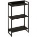 Kit Escritório Estante Areta 3 Prateleiras com Mesa Industrial Aspen 150cm C01 Onix - Lyam Decor