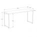 Kit Escritório Estante Areta 3 Prateleiras com Mesa Industrial Aspen 150cm C01 Onix - Lyam Decor