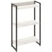 Kit Escritório Estante Areta 3 Prateleiras com Mesa Industrial Aspen 150cm C01 Snow - Lyam Decor