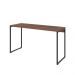 Kit Escritório Estante Areta 4 Prateleiras com Mesa Industrial Aspen 135cm C01 Nogal - Lyam Decor