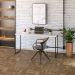 Kit Escritório Estante Areta 4 Prateleiras com Mesa Industrial Aspen 150cm C01 Snow - Lyam Decor