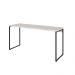 Kit Escritório Estante Areta 4 Prateleiras com Mesa Industrial Aspen 150cm C01 Snow - Lyam Decor