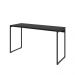 Kit Escritório Estante Areta 5 Prateleiras com Mesa Industrial Aspen 135cm C01 Onix - Lyam Decor