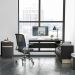 Kit Mesa Em L Para Escritório Home Office Com Gaveteiro Los Angeles P01 Preto Carvalho - Lyam Decor