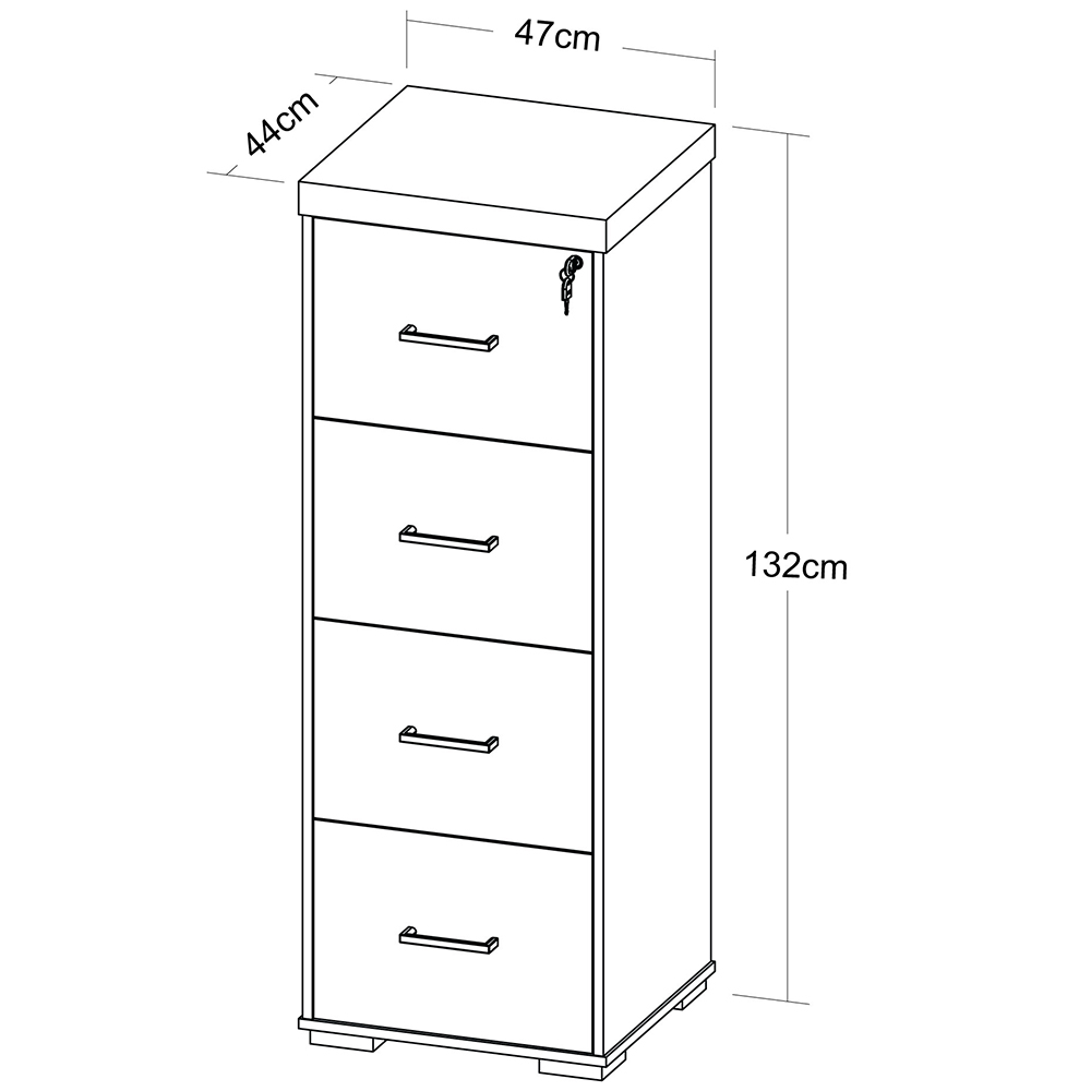 Kit Mesa Escritório 158cm Armário Arquivo E Gaveteiro Atria Executiva A02 Charuto Preto - Lyam Decor