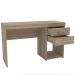 Kit Mesa Escritório Home Office Malta Com Armário Limeira 02 Portas 169cm P01 Castanho - Lyam Decor