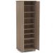 Kit Mesa Escritório Home Office Malta Com Armário Limeira 02 Portas 169cm P01 Castanho - Lyam Decor