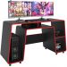 Kit Mesa Para Computador London Com Cadeira Gamer Giratória TGC12 P01 Preto  - Lyam Decor