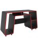Kit Mesa Para Computador London Com Cadeira Gamer Giratória TGC12 P01 Preto Vermelho - Lyam Decor