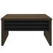 Kit Mesa Para Escritório Office 135cm E 2 Gaveteiros Atria Executiva A02 Charuto Preto - Lyam Decor