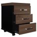 Kit Mesa Para Escritório Office 135cm E 2 Gaveteiros Atria Executiva A02 Charuto Preto - Lyam Decor