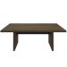 Kit Mesa Para Escritório Reunião 204x90cm Com Armário Atria Executiva A02 Charuto Preto - Lyam Decor