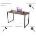 Kit Mesa Para Escritório com Estante 4 Prateleiras Industrial Form C01 120 cm Nogal - Lyam Decor