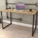 Kit Mesa Para Escritório com Estante Office Estilo Industrial Form C01 120 cm Carvalho - Lyam Decor