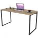 Kit Mesa Para Escritório com Estante Office Estilo Industrial Form C01 135 cm Carvalho - Lyam Decor