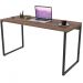 Kit Mesa Para Escritório com Estante Office Estilo Industrial Form C01 135 cm Nogal - Lyam Decor