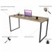 Kit Mesa Para Escritório com Estante Office Estilo Industrial Form C01 150 cm Carvalho - Lyam Decor