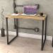 Kit Mesa Para Escritório com Estante Office Estilo Industrial Form C01 90 cm Carvalho - Lyam Decor