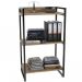 Kit Mesa Para Escritório com Estante Office Estilo Industrial Form C01 90 cm Carvalho - Lyam Decor