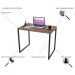 Kit Mesa Para Escritório com Estante Office Estilo Industrial Form C01 90 cm Nogal - Lyam Decor