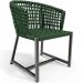 Kit Mesa Wine Com 4 Cadeira Área Externa Espaço Gourmet Corda Náutica Belize D04 Verde - Lyam Decor