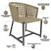 Kit Mesa Wine Com 4 Cadeiras Área Externa Espaço Gourmet Corda Náutica Belize D04 Bege - Lyam Decor