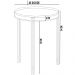 Kit Mesa de Centro Decorativa Para Sala de Estar Com Mesa de Canto Nord L05 Preto - Lyam Decor