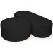 Kit Puff Redondo Lola e Puff Recamier Orgânico Orbit W01 Bouclê Preto - Lyam Decor