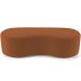 Kit Puff Redondo Lola e Puff Recamier Orgânico Orbit W01 Bouclê Terracota - Lyam Decor