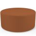 Kit Puff Redondo Lola e Puff Recamier Orgânico Orbit W01 Bouclê Terracota - Lyam Decor