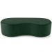 Kit Puff Redondo Lola e Puff Recamier Orgânico Orbit W01 Couríssimo Verde - Lyam Decor
