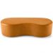 Kit Puff Redondo Lola e Puff Recamier Orgânico Orbit W01 Couríssimo Whisky - Lyam Decor