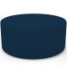 Kit Puff Redondo Lola e Puff Recamier Orgânico Orbit W01 Suede Azul Marinho - Lyam Decor
