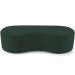 Kit Puff Redondo Lola e Puff Recamier Orgânico Orbit W01 Suede Verde Musgo - Lyam Decor