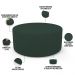 Kit Puff Redondo Lola e Puff Recamier Orgânico Orbit W01 Suede Verde Musgo - Lyam Decor