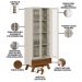 Kit Sala de Jantar Aparador Mason 04 Portas com Cristaleira Geórgia L05 Off White Freijó - Lyam Decor