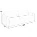 Kit Sofá 02 Lugares Sala Estar 168cm Com 02 Poltronas Flora Pés Madeira M03 Veludo Cinza - Lyam Decor