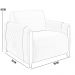 Kit Sofá 03 Lugares Sala Estar 223cm Com 02 Poltronas Flora Pés Madeira M03 Linho Bege - Lyam Decor