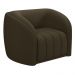 Kit Sofá 04 Lugares Para Sala 252 cm com 02 Poltronas Lazio M03 Veludo Marrom - Lyam Decor