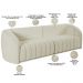 Kit Sofá 05 Lugares Para Sala 332 cm com 02 Poltronas Lazio M03 Bouclê Bege Claro - Lyam Decor
