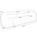 Kit Sofá 05 Lugares Para Sala 332 cm com 02 Poltronas Lazio M03 Couríssimo Whisky - Lyam Decor