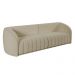 Kit Sofá 05 Lugares Para Sala de Estar 332 cm Com 02 Poltronas Lazio M03 Bouclê Bege - Lyam Decor