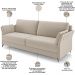 Kit Sofá 2 Lugares 164cm Com 01 Poltronas Álamo M03 Veludo Bege - Lyam Decor
