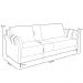 Kit Sofá 2 Lugares 164cm com 01 Poltrona Álamo M03 Bouclê Branco - Lyam Decor