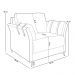 Kit Sofá 2 Lugares 164cm com 02 Poltronas Álamo M03 Bouclê Branco - Lyam Decor