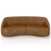 Kit Sofá 4 Lugares Eron 240cm Com Poltrona Giratória Angelina M03 Couríssimo Whisky - Lyam Decor
