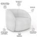 Kit Sofá 4 Lugares Eron 288cm Com Poltrona Giratória Angelina M03 Bouclê Branco - Lyam Decor