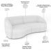 Kit Sofá 4 Lugares Eron 318cm Com Poltrona Giratória Angelina M03 Bouclê Branco - Lyam Decor