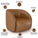 Kit Sofá 4 Lugares Eron 318cm Com Poltrona Giratória Angelina M03 Couríssimo Whisky - Lyam Decor