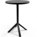 Mesa Bistrô Alta Decorativa Para Área Gourmet Bar Alumínio 105 cm Hani D04 Preto - Lyam Decor